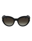 Ferragamo Cat-eye Shape Sunglasses SF762S - BLACK