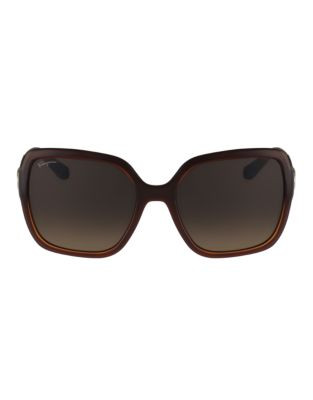 Ferragamo Square Shape Sunglasses SF765SL - BROWN
