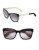 Bobbi Brown 55mm Morgan Contrast Square Sunglasses - BLACK NUDE