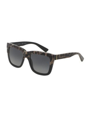 Dolce & Gabbana DNA 54mm Square Sunglasses - BLACK (POLARIZED)