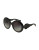 Dolce & Gabbana Catwalk 55mm Round Sunglasses - BLACK