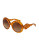Dolce & Gabbana Catwalk 55mm Round Sunglasses - AMBER
