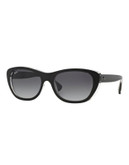 Ray-Ban High Street 55mm Cat-Eye Sunglasses - BLACK - SMALL