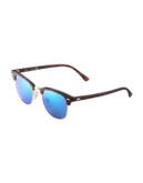 Ray-Ban Classic Clubmaster Sunglasses - BLUE - 51 MM