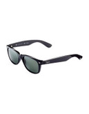 Ray-Ban New Wayfarer Sunglasses - SHINY BLACK (901/58) (POLARIZED) - 55 MM