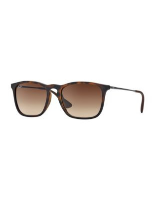 Ray-Ban Chris Square Sunglasses - RUBBER HAVANA (856/13) - 54 MM