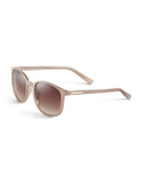 Calvin Klein 53mm R689S Round Sunglasses - SAND