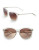 Calvin Klein 58mm Round Sunglasses - CLEAR