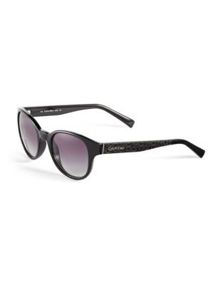 Calvin Klein 50mm R692S Wayfarer Sunglasses - BLACK