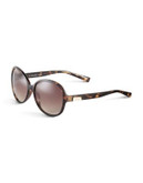 Calvin Klein 58mm R701S Round Sunglasses - TORTOISE