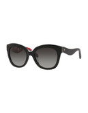 Kate Spade New York Amberly 54mm Sunglasses - BLACK