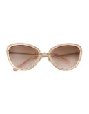 Kate Spade New York Cat Eye 57mm Sunglasses - PINK
