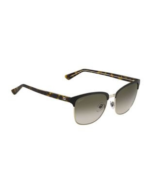 Gucci Clubmaster 57mm Wayfarer Sunglasses - BROWN