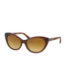 Michael Kors Paradise Beach 54mm Cat-Eye Sunglasses - TORTOISE