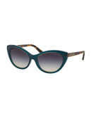 Michael Kors Paradise Beach 54mm Cat-Eye Sunglasses - TEAL