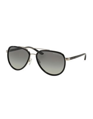 Michael Kors Playa Norte 57mm Aviators - BLACK