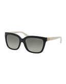 Michael Kors Sandestin 54mm Square Sunglasses - BLACK
