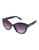 Vince Camuto Embellished Cat Eye Sunglasses - BLACK