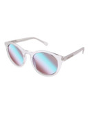 Vince Camuto Clear Keyhole Sunglasses - CLEAR