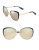 Dolce & Gabbana 57mm Butterfly Sunglasses - GOLD/BLUE