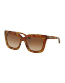 Michael Kors Polynesia 53mm Square Sunglasses - TORTOISE