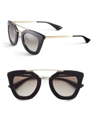 Prada Tavi 49mm Sunglasses - BLACK