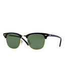 Ray-Ban Classic Clubmaster Sunglasses - BLACK GOLD - 49 MM