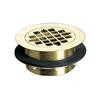 Shower Drain in Vibrant Polished Brass