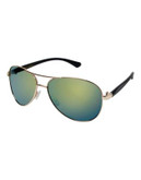 Vince Camuto Classic Aviator Sunglasses - GOLD/BLACK
