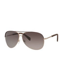 Marc By Marc Jacobs Classic 59mm Aviator Sunglasses - BROWN