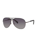 Marc By Marc Jacobs Classic 59mm Aviator Sunglasses - BLACK