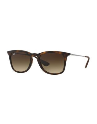 Ray-Ban Rubber Keyhole Sunglasses - RUBBER HAVANA (856/13) - 50 MM