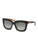 Michael Kors Polynesia 53mm Square Sunglasses - BLACK