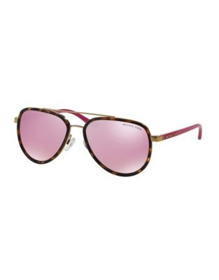 Michael Kors Playa Norte 57mm Aviators - PINK