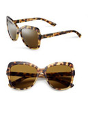 Dolce & Gabbana 57mm Butterfly Sunglasses - LIGHT HAVANA