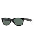 Ray-Ban New Wayfarer Sunglasses - SHINY BLACK (901L) - 55 MM