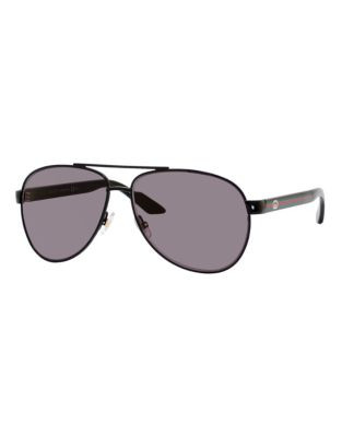Gucci Aviator 2898 Sunglasses - SHINY BLACK