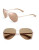 Michael Kors Chelsea 59mm Aviator Sunglasses - ROSE GOLD/TAUPE (FLASH)