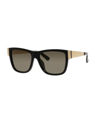 Gucci Colourblocked 54mm Square Sunglasses - BLACK