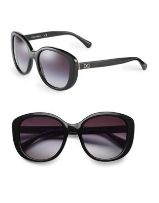 Dolce & Gabbana 55mm Square Sunglasses - BLACK