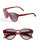 Chloé Small Studded Round Sunglasses - BORDEAUX/RED