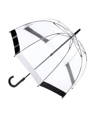 Fulton Birdcage Umbrella - BLACK/WHITE