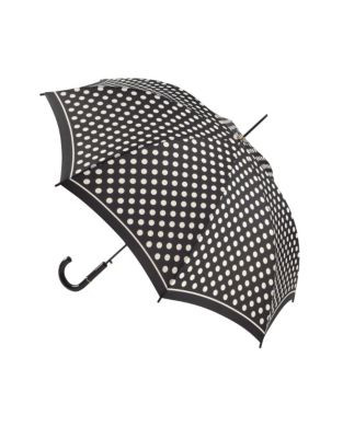 Fulton Riva Auto Umbrella - BLACK & WHITE SPOTS