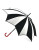 Lulu Guinness Kensington2 Harlequin Umbrella - BLACK/WHITE