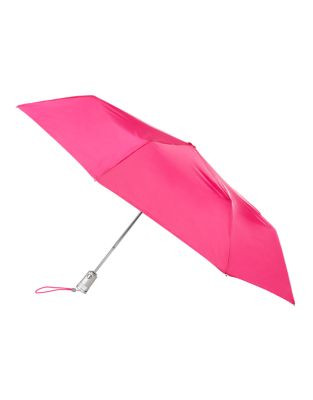 Totes Automatic Signature Compact Umbrella - CLARET PINK