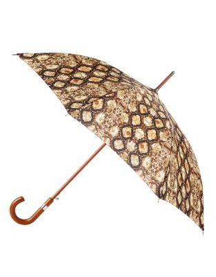 Totes Automatic Deluxe Stick Umbrella - RATTLESNAKE