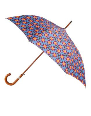 Totes Automatic Deluxe Stick Umbrella - SPIN FLORAL