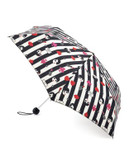 Lulu Guinness Superslim2 Doll Face Icon Umbrella - BLACK AND WHITE DOLLFACE