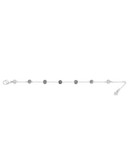 Swarovski Silver Tone Swarovski Crystal Blow Chain Bracelet - SILVER