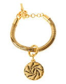 Diane Von Furstenberg Paloma Beach Spokes Metal Charm Bracelet - GOLD
